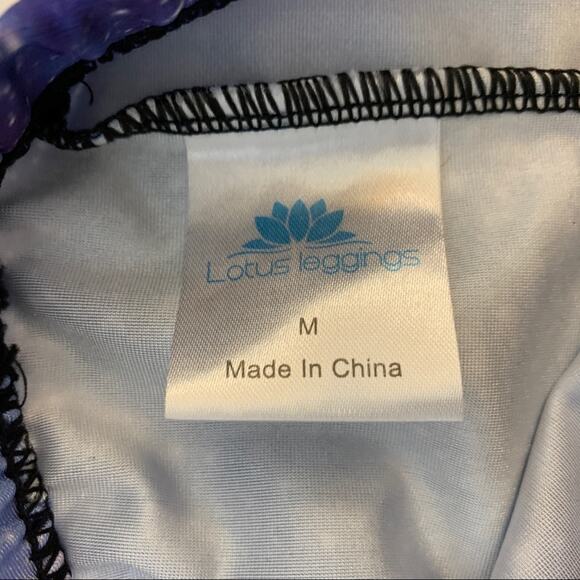 Lotus Galaxy Leggings Stars & Space Pattern Kids Medium - Picture 6 of 6